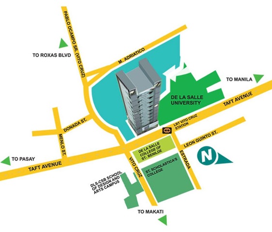 Vista Residences Taft Location Vista Residences Taft Location