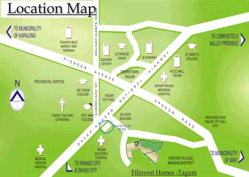 Filinvest Homes Tagum Location
