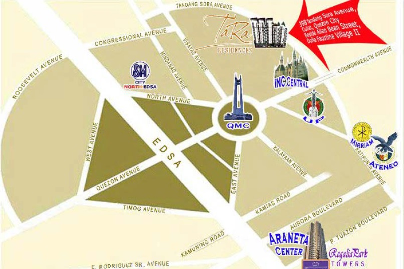 Tara Residences Location Tara Residences Location