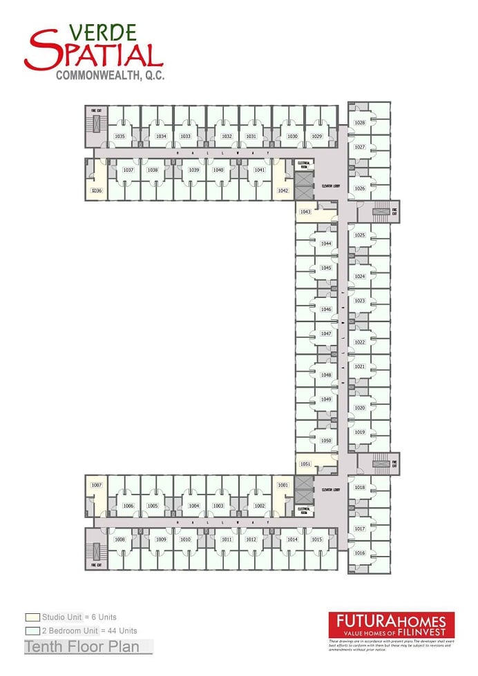 Tenth Floor Plan