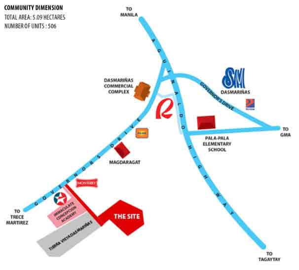 Tierra Vista Ayana Location