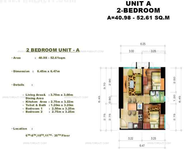 unit A 2 - Bedroom