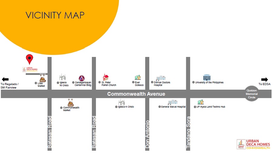 Urban Deca Homes Commonwealth Location