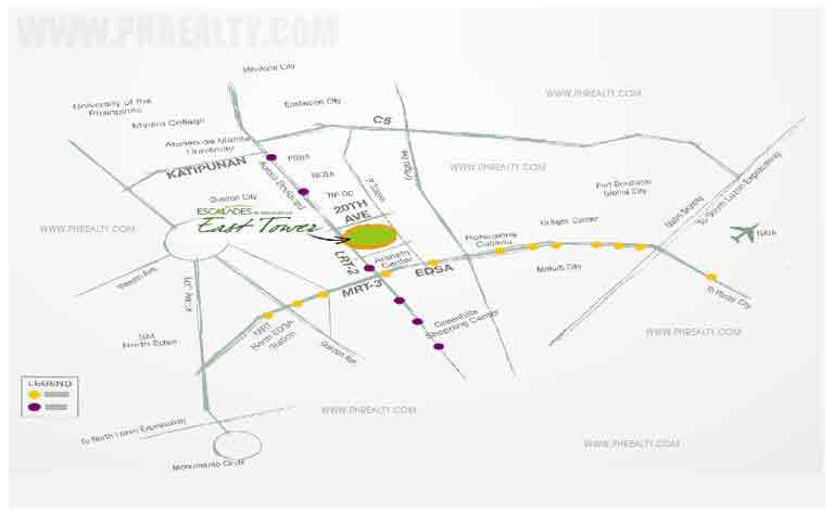 Escalades East Tower Location