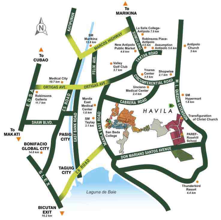 The Peak at Havila Filinvest Location