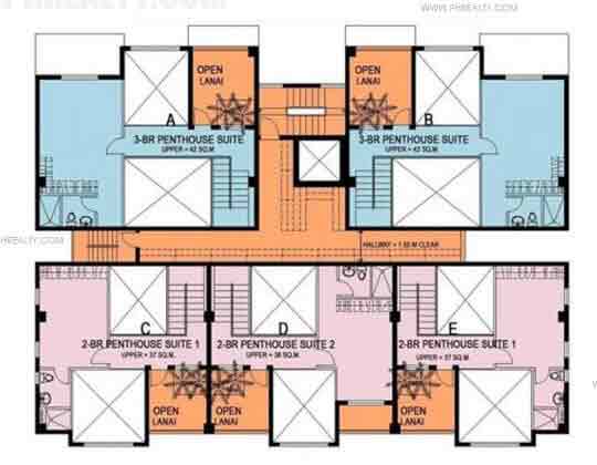 Upper Floor Typical Floor Plan